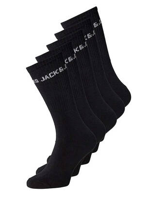 JACK & JONES Tennis-Socken Logo JNR schwarz